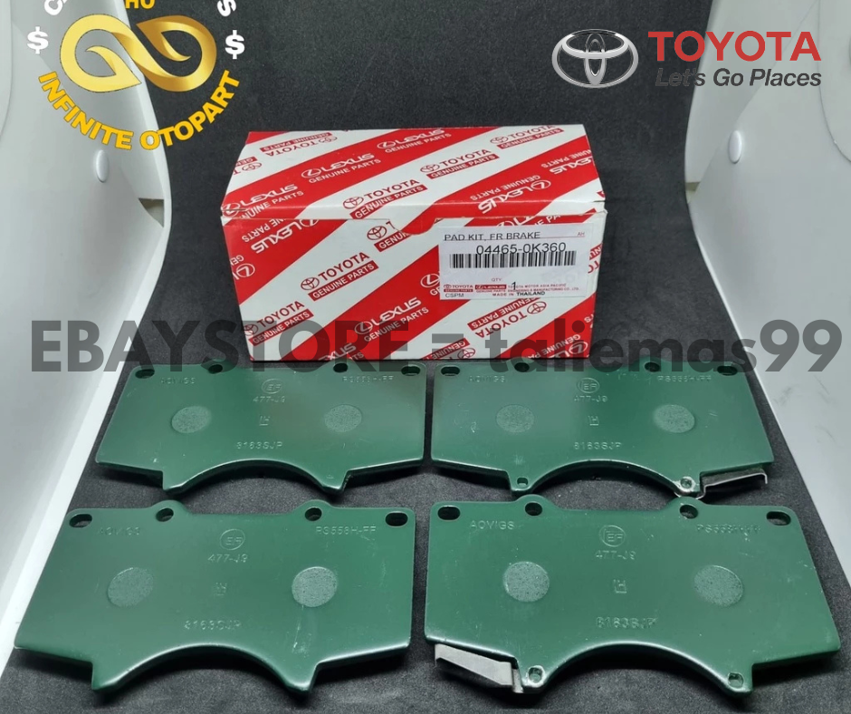 044650K360 Genuine Thailand Toyota PAD KIT DISC BRAKE 04465-0K360
