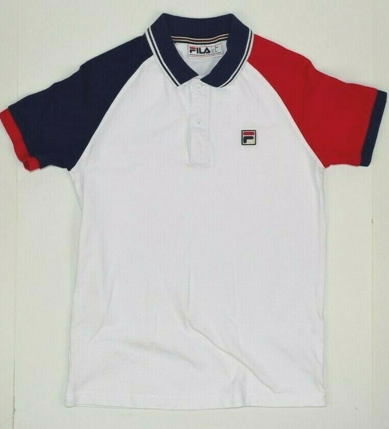 Vintage FILA Shirt Siez XS/S 90s Raglan 3 Tone Tennis polo