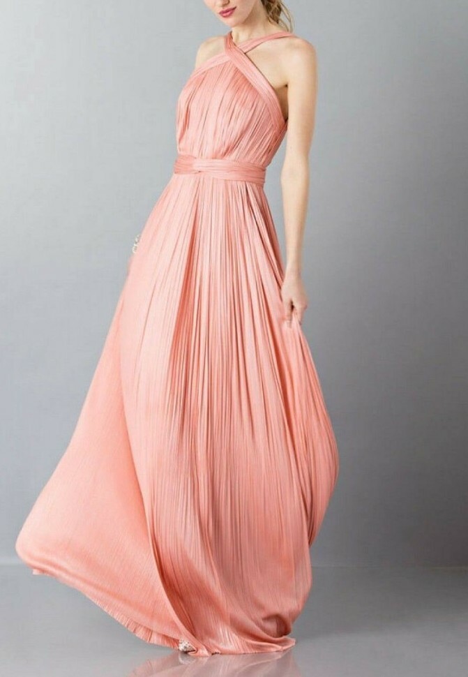 408 maria lucia hohan pink dress size 44 long $2595 | eBay