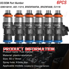 6x Genuine Original OEM For Ford Fuel Injectors 0280158191 2011-2017 3.5L 3.7L