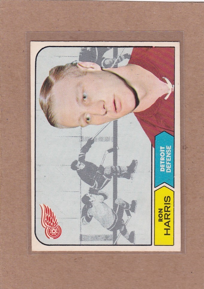 1968-69 O PEE CHEE HOCKEY RON HARRIS #27 RED WINGS EX/EX+ *A29579