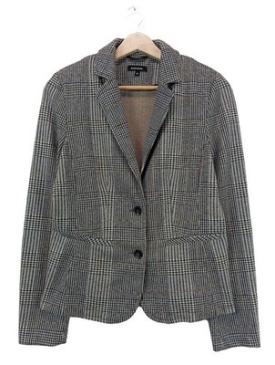 MORE & MORE Strickblazer Damen Blazer Gr. DE 40 hellgrau Business-Look