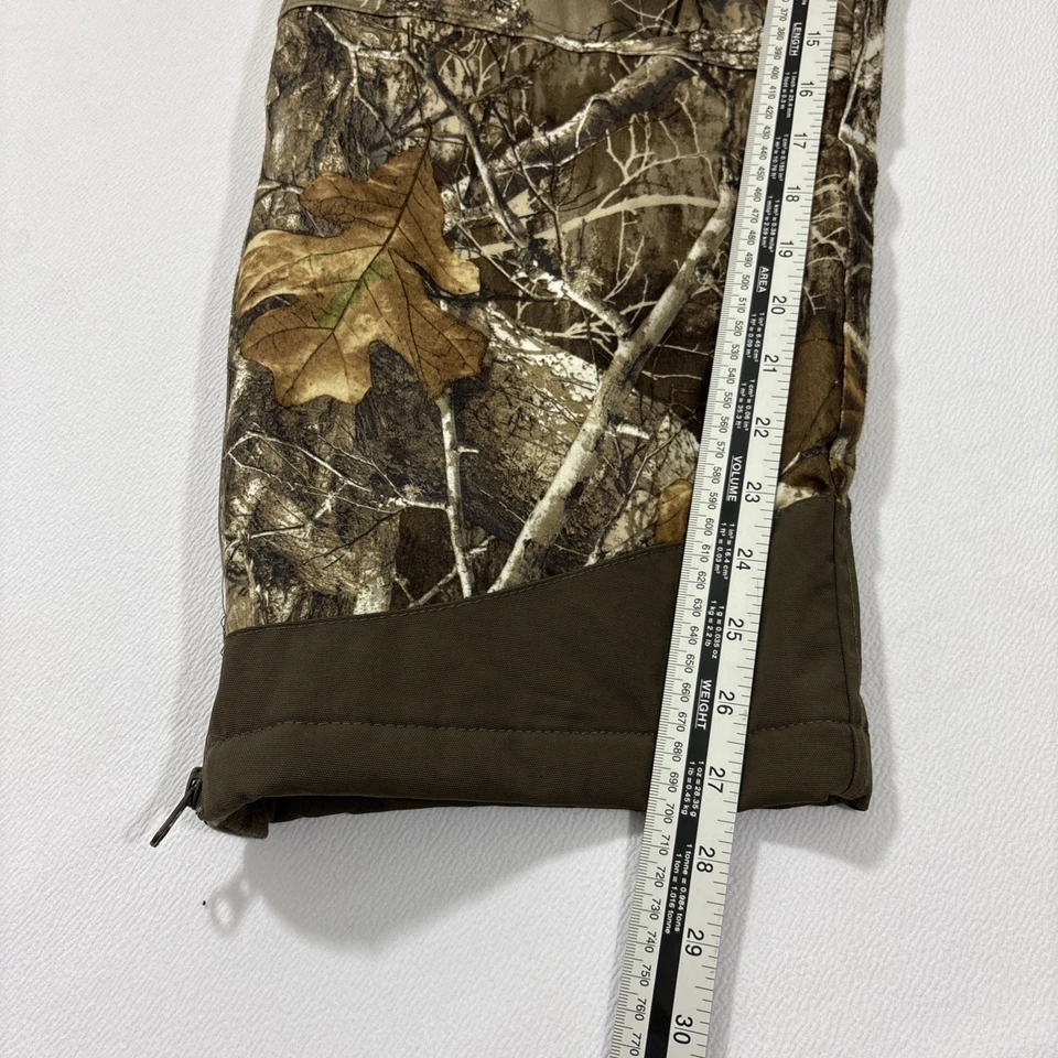RealTree Edge Men’s 2XL Hunting Bib Overalls Camo Quilted Lined Outdoor Gear - Image 2 of 4