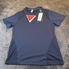 Adidas Training Tee B Womens XS Short Sleeve Lightweight Athletic Top Blue NWT