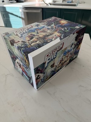 Arcane Wonders - Freedom Five Board Game w/ UNPAINTED MINIS - Unpunched