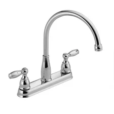 Delta Foundations 21987LF 2-Handle Standard Kitchen Faucet in Chrome 