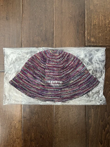 Concasseur Supreme SS25 tricot ouvert viscose mélangé multicolore taille M/L neuf EN MAIN