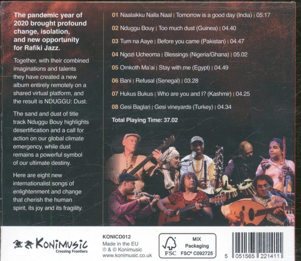 Rafiki Jazz Nduggu : Dust CD Europa Konimusic 2021 In Gatefold-Kartenhülle - Bild 2 von 2
