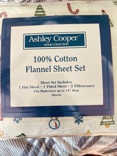 Queen size -Christmas Cotton Flannel Sheets