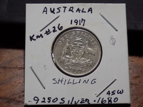 1917 Australia Shilling — photo from the most recent tracked eBay sale