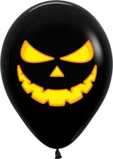 Pumpkin Light K&uuml;rbis Black 30cm 12 Inch 25 St&uuml;ck Latex Luftballons Sempertex