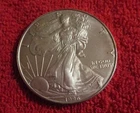 1996 Silver Eagle One Dollar Coin Uncirculated in Plastic Flip Case