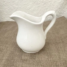 Vintage Royal Crownford Ironstone Pitcher, 4” Creamer, Cottage Farmhouse Decor