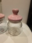 Valentines Day Candy Jars, Set Of 2, Clear Jars With Heart Lid Glass Candy Jar — photo 3