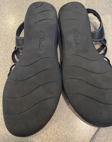 Clark’s Collection Ultimate Comfort Sandals Black 9.5 - Picture 6 of 9