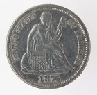 1876 Seated Liberty Dime (B3303)