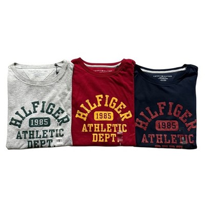 Tommy Hilfiger Men's 1985 Athletic Logo Regular Fit Crew Neck Jersey T-shirt Tee