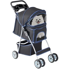 Pet Stroller Dogs Cats Foldable Lightweight and Durable for Small to Medium Pet