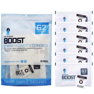 - 62% RH Level - 67 Gram Size - Two-Way Humidity Control Pack - Incl. Replace...