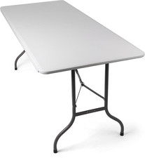 Tavolo Pieghevole Da Giardino O Campeggio - 180 X 75 X 74 Cm - Struttura Robusta