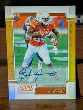 2019 Score - Rookies Lil'Jordan Humphrey #402 Gold Zone Signatures /50 (AU, RC)