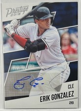 2018 Chronicles #PA-EG Erik Gonzalez Prestige Autographs Cleveland Indians