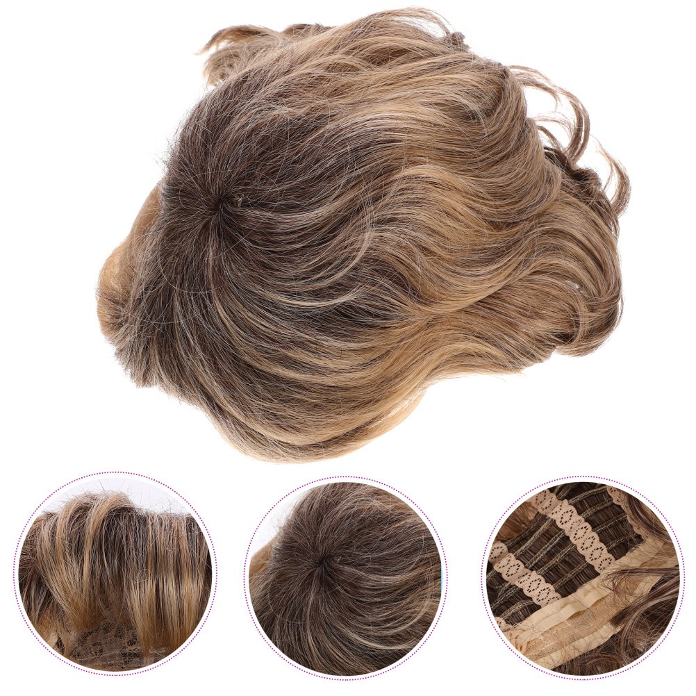 Pelucas de pelo corto de 2 unidades para mujer mujer mujer peluquines para mujer