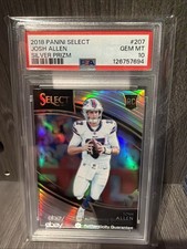 2018 Panini Select - Field Level Josh Allen #207 Silver Prizm (RC) PSA 10 RARE!!