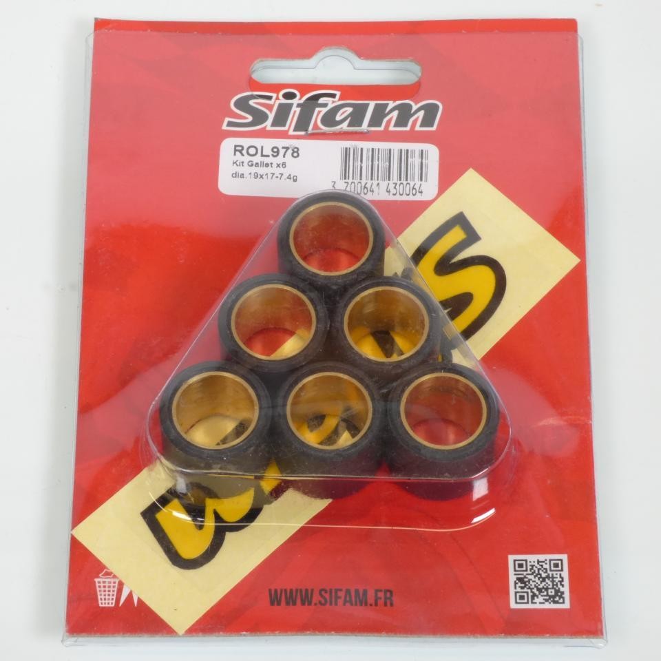 Rouleau de variateur Sifam 19x17 haute résistance pour Nexus 125