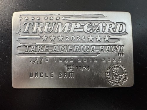 2024 Trump Card "Take America Back" 1 Oz .999 Fine Silver Bar