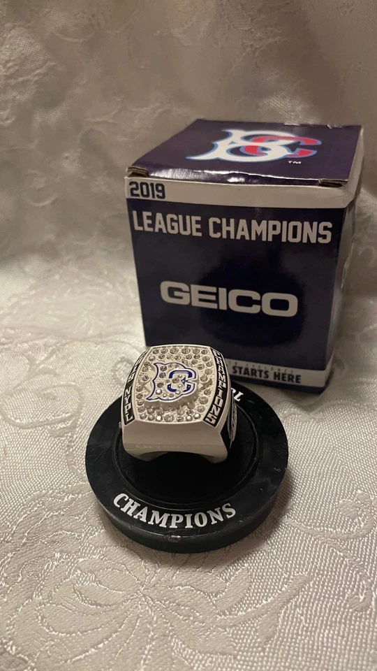 Anillo de campeonato Brooklyn Cyclones 2019 réplica campeones de la Penn League de Nueva York 2019 Foto 4 de 4