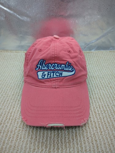 Abercrombie & Fitch Cotton Distressed Strapback Baseball Hat Cap Adjustable