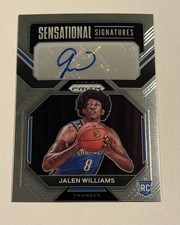 2022-23 Prizm Basketball Jalen Williams Sen. Signatures Rookie Autograph RC 