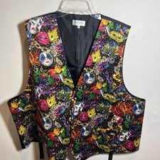 Vittaro Farina Mens Womens Carnival Mardi Grass Festival Costume Vest Size XXL