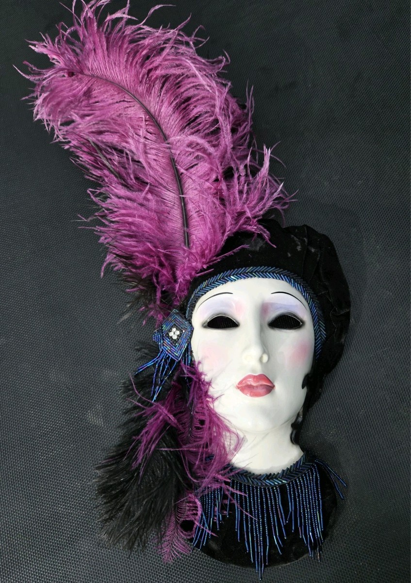 SF Clay Art Mask Elise Limited Edition Jenny Mclain Signed Ceramic