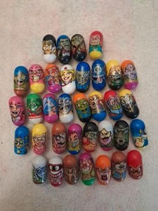 Vintage 2004 JA-RU Crazee Jumping Beans Lot Of 35 Elvis T Rex Stinky Diva