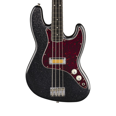 Fender Limited Edition Gold Foil Jazz Bass Black Sparkle w/Gold Foil Pickups