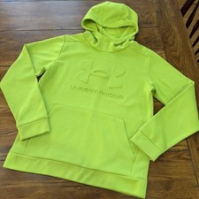 Under Armour Fleece Embossed Boys' Hoodie Size YL/JG Green