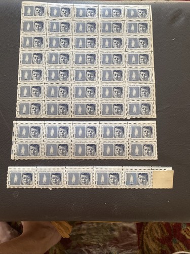 JOHN F. KENNEDY (1964) - Full Mint Sheet of 50 Vintage Postage Stamps-Seperated - Picture 10 of 10