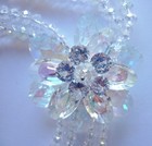Necklace Joan Rivers Large Flower Crystal Dangles  Vintage — photo 4