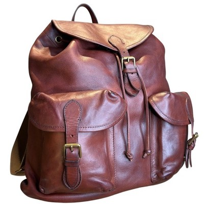 Polo Ralph Lauren Heritage Leather Backpack in British Tan