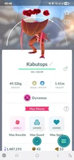 Dynamax Kabutops ( Kabuto Evolution ) Pokémon Tr@de GO