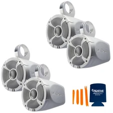 PowerBass - 2 Pairs XL-POD65 6.5" Marine Wake & UTV Speakers