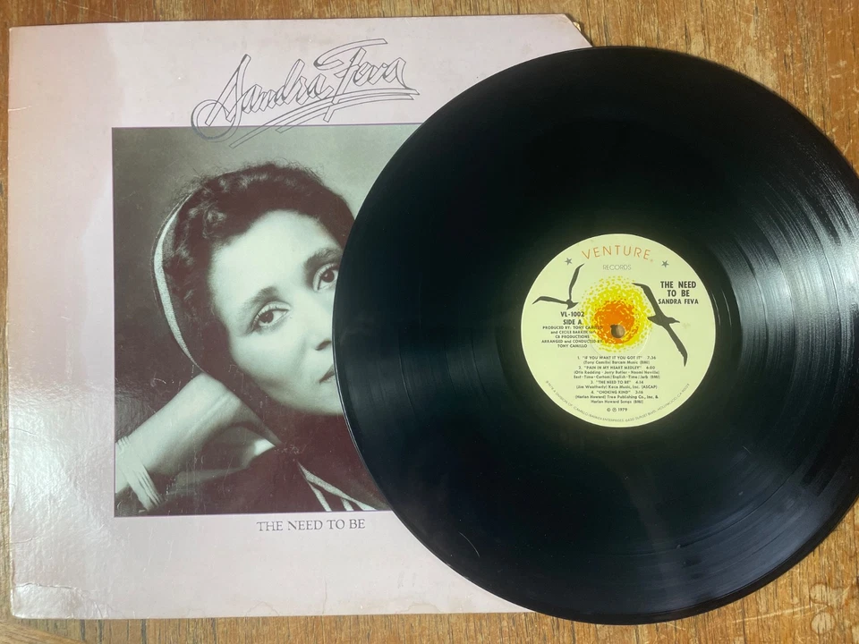 Sandra Feva – The Need To Be LP Vinyl Funk / Soul 1979 VG/G - Image 2 of 4