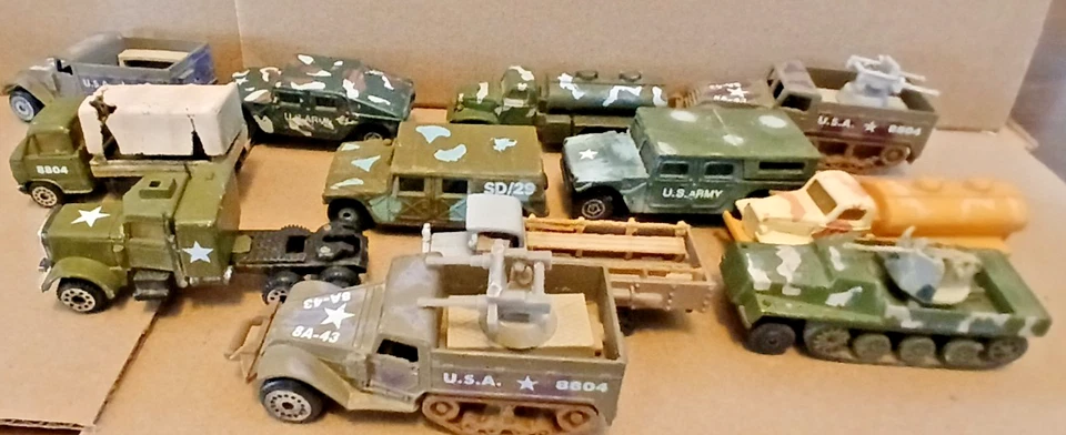 Vintage ZYLMEX Military Half Track 1970'S 1/64 Vehicles Lot of 12 - Image 3 of 4