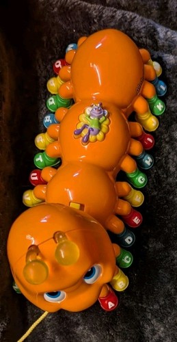 Leap Frog Alphabet Pal Caterpillar Orange baby toy genius music lights Works VTG - Picture 8 of 9