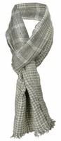 Tigertie Designer Schal In Grau Weiss Gemustert - Gr. 180 X 50 Cm
