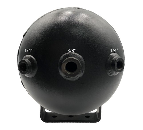 3 Gallon Air Tank 5 Ports For Air Ride Suspension Or Train Horn Compressor - Picture 3 of 6