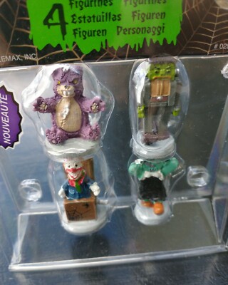 Lemax Spooky Town Halloween Figurines, Set of 4 ''Terrible Toys''(2020)