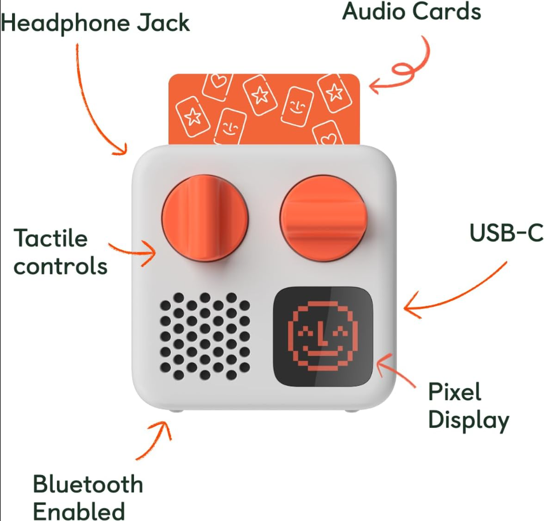 Yoto Mini, Kids ScreenFree Bluetooth Audio Player, Allin1 Travel